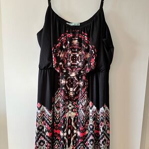 Maurices Vibrant Patterned Midi Dress